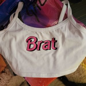"Brat" crop cami
